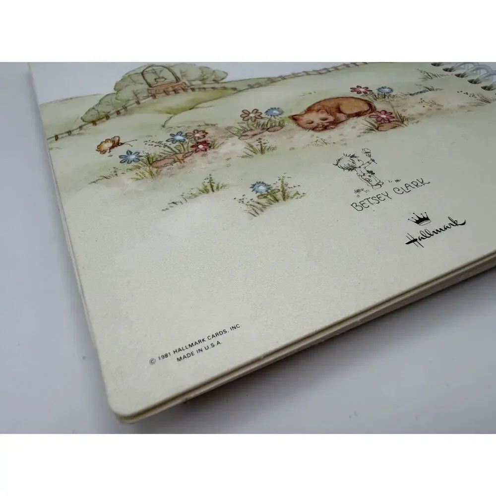 Hallmark Betsey Clark Address Book Special Friends Rainbow Flowers Vintage 1981